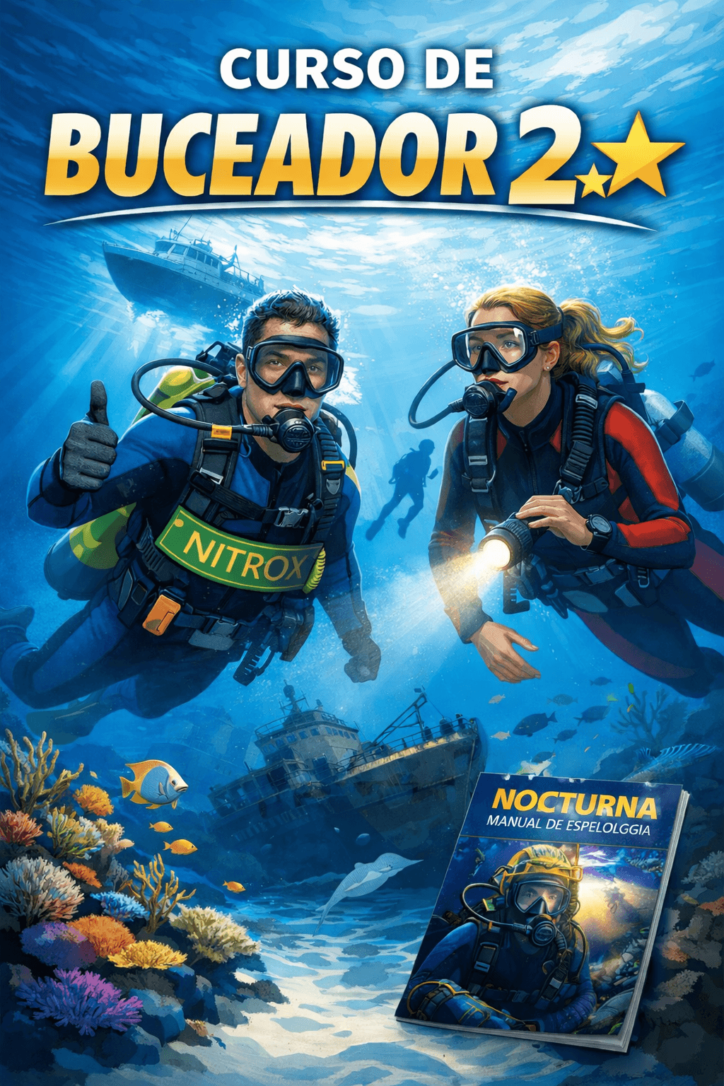 Buceador 2* + Buceo Nocturno + Nitrox